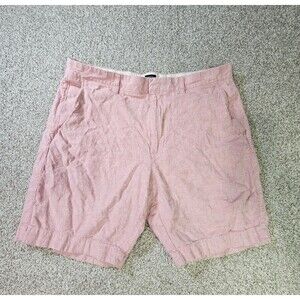 J Crew Shorts Mens 36 9in Inseam Red Washed Twill  Chino Classic Fit Cotton